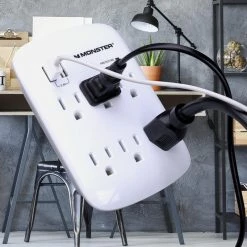 Coupon 😍 Monster Just Power It Up 0 ft. L 6 outlets Surge Protector White 1200 J 💯 -Minwax store online 9d1231a6 8d7e 4ab4 9ec2 67a6ce438ade