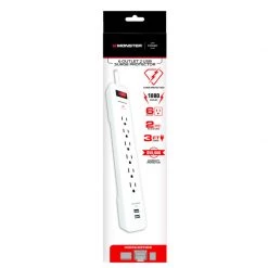 Cheapest 🧨 Monster Just Power It Up 3 ft. L 6 outlets Surge Protector White 1080 J 👏 -Minwax store online 9d90c590 864e 4e9e 8d6e 62bd3af5d387