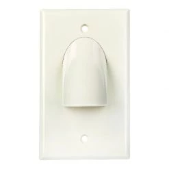 Buy 💯 Monster Just Hook It Up White 1 gang Plastic Home Theater Wall Plate 1 pk 🎁