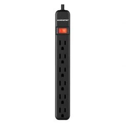 Budget 🧨 Monster Just Power It Up 2 ft. L 6 outlets Surge Protector Black 400 J ✨