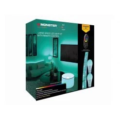Best reviews of 🌟 Monster Just Color It Up 6.5 ft. L Multicolored Plug-In LED Mood Light Strip Kit with Adapter 2 pk ⭐