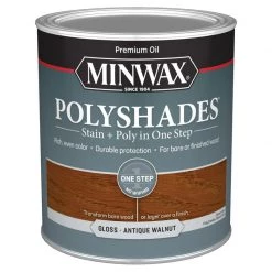 Budget 🛒 Minwax PolyShades Semi-Transparent Gloss Antique Walnut Oil-Based Stain/Polyurethane Finish 1 qt ✔️ -Minwax store online ac3770b7 0681 477f 9795 f462dae48b2f