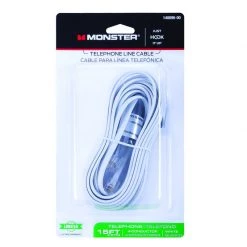 Outlet ๐ Monster Just Hook It Up 15 ft. L White Modular Telephone Line Cable ๐