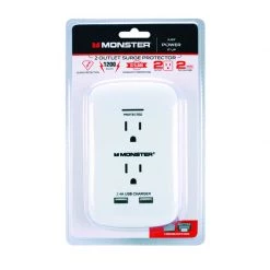 Wholesale 😍 Monster Just Power It Up 0 ft. L 2 outlets Surge Protector White 1200 J 🧨 -Minwax store online b092c6ad e619 4235 911e 1ba7b1660496