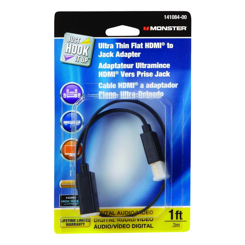 Top 10 ๐ Monster Just Hook It Up 1 ft. L High Speed Cable with Ethernet HDMI โจ 3 Top 10 ๐ Monster Just Hook It Up 1 ft. L High Speed Cable with Ethernet HDMI โจ