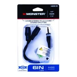 Discount ⌛ Monster Just Hook It Up Stereo Headphone Adapter 1 pk 🎁