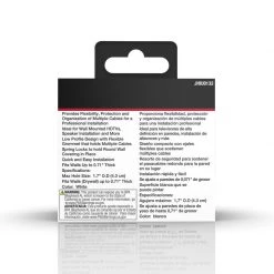 New 🌟 Monster Just Hook It Up White 1 gang Plastic Spring Lock Cable Pass Wall Plate 2 pk 🧨 -Minwax store online b7ff9572 0b6c 4576 9998 d9e41df83e58