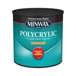 Minwax store online 28 Outlet ⭐ Minwax Polycrylic Semi-Gloss Crystal Clear Water-Based Polyurethane 0.5 pt ❤️