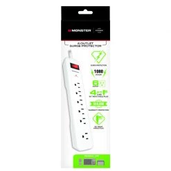 Discount 🧨 Monster Just Power It Up 4 ft. L 6 outlets Surge Protector White 1080 J 😀 -Minwax store online bc46439b 32fc 4475 aa4f f86ee6daaabd