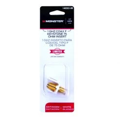 Best Pirce 💯 Monster Just Hook It Up F-Connector F Coaxial Connector Keystone Insert 1 pk ❤️