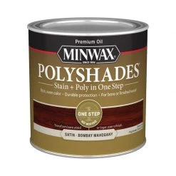 Budget 🔥 Minwax PolyShades Semi-Transparent Satin Bombay Mahogany Stain/Polyurethane Finish 0.5 pt 💯 -Minwax store online d9eff975 af81 43f9 8ed3 53a5d0c0468d