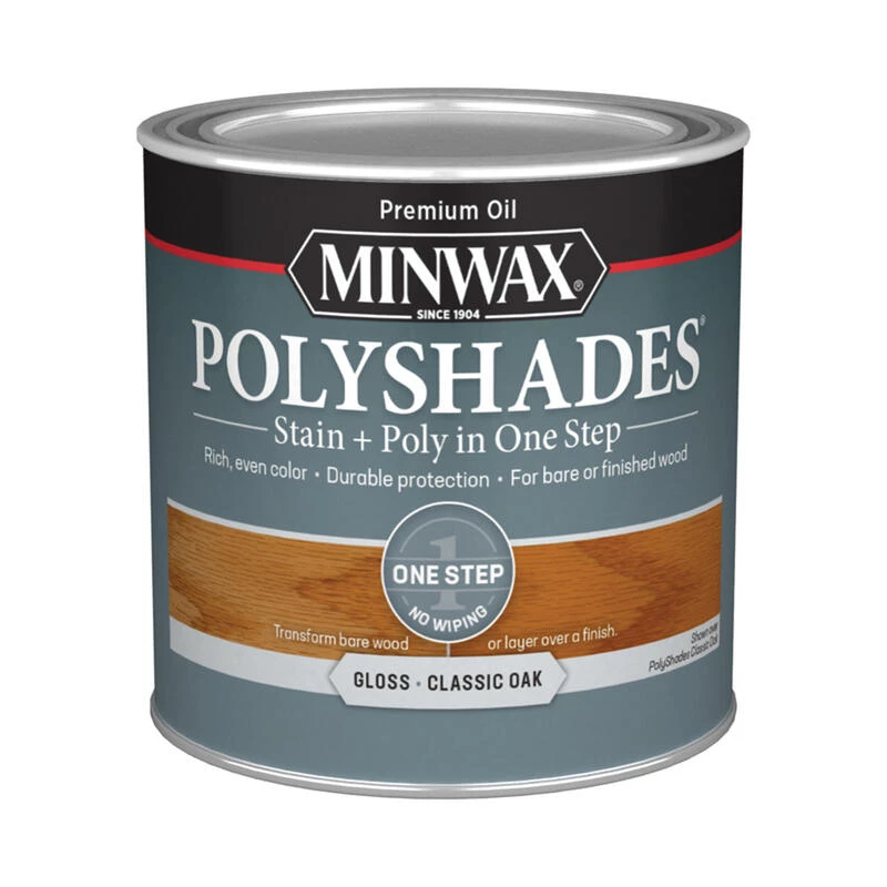 Budget ๐ Minwax PolyShades Semi-Transparent Gloss Classic Oak Stain/Polyurethane Finish 0.5 pt ๐ 4 Budget ๐ Minwax PolyShades Semi-Transparent Gloss Classic Oak Stain/Polyurethane Finish 0.5 pt ๐ - Image 2