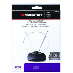 New 🌟 Monster Just Hook It Up Indoor FM/HDTV/UHF/VHF Antenna 1 pk 🤩