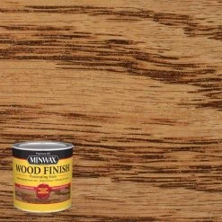 Hot Sale 🔔 Minwax Wood Finish Semi-Transparent English Chestnut Oil-Based Penetrating Wood Stain 0.5 pt 🔔