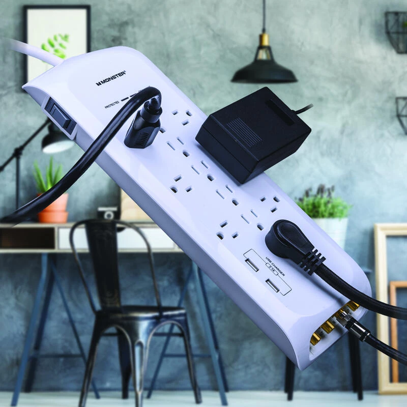 Best Pirce ๐ฅ Monster Just Power It Up 6 ft. L 12 outlets Surge Protector White 3420 J ๐ฅ 6 Best Pirce ๐ฅ Monster Just Power It Up 6 ft. L 12 outlets Surge Protector White 3420 J ๐ฅ - Image 4
