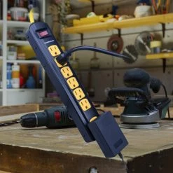 Brand new ✨ Monster Just Power It Up 4 ft. L 7 outlets Power Strip Black 🔥 -Minwax store online f9cd0ca0 7800 47a6 8f44 6845e0d0d511