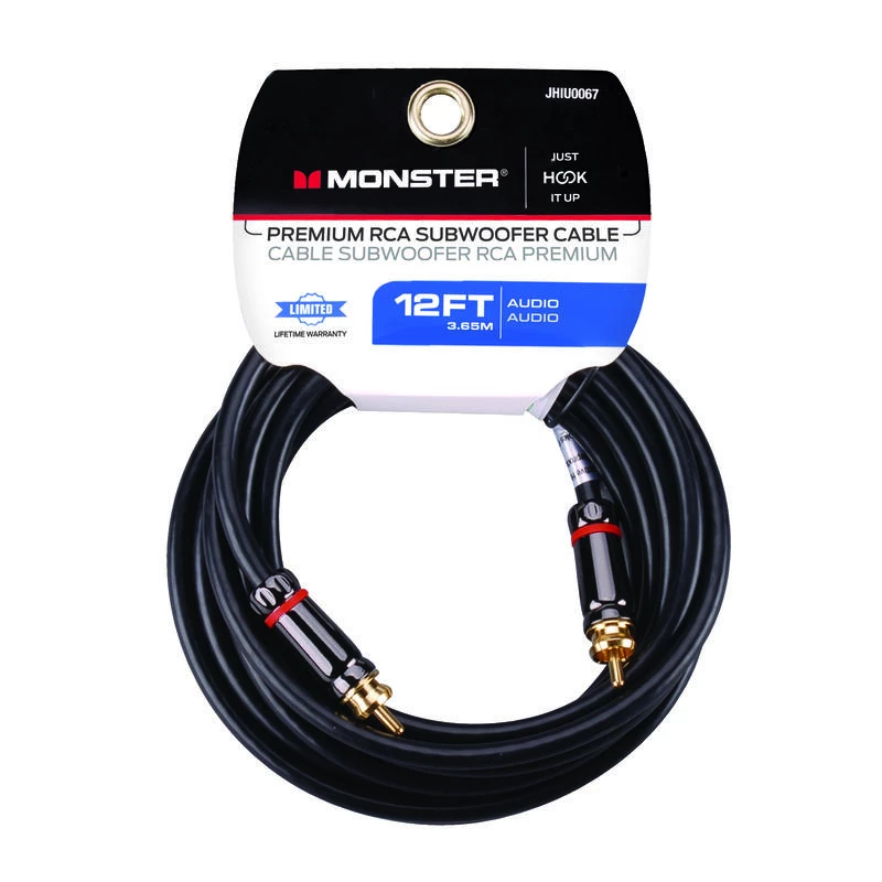 Cheap 💯 Monster 12 ft. L Subwoofer Cable ✨ 5 Cheap 💯 Monster 12 ft. L Subwoofer Cable ✨ - Image 3